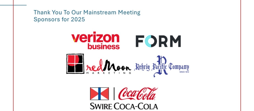 website Thank You To Our Mainstream Meeting Sponsors for